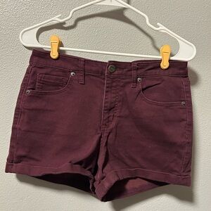 Aeropostale MIDI Women's Burgundy Shorts size 8